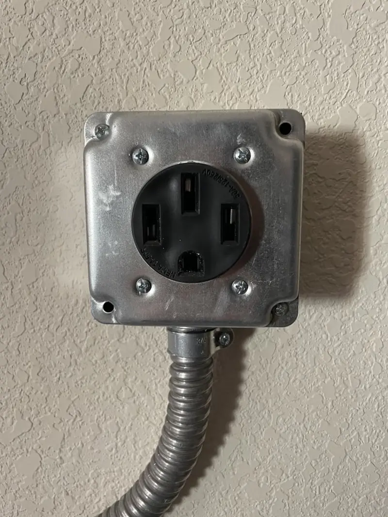 NEMA 14-50 outlet installed for Smart Home Electrical in Anderson